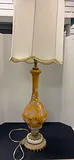 Vintage Floral Glass Table Lamp - thumbnail 7 of 9