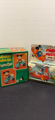 Walt Disney Mickey Mouse Vintage Toy Lot - Image 1 of 8