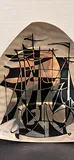 MCM Abstract Metal Sailboat Wall Art Plaque - thumbnail 2 of 7