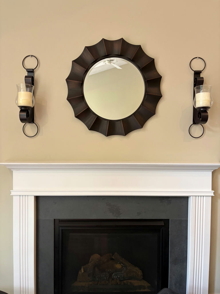 Mirror and 2 Sconces - image 1 of 1
