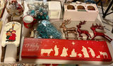 Christmas Lot ornaments… sign…reindeer etc - thumbnail 1 of 4