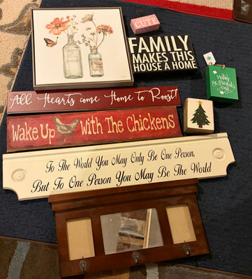 Lot of Decorative Wooden Signs - Image 1 of 1