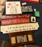 Lot of Decorative Wooden Signs - thumbnail 1 of 1