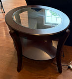 Oval Glass Top End / Accent Table - thumbnail 1 of 1