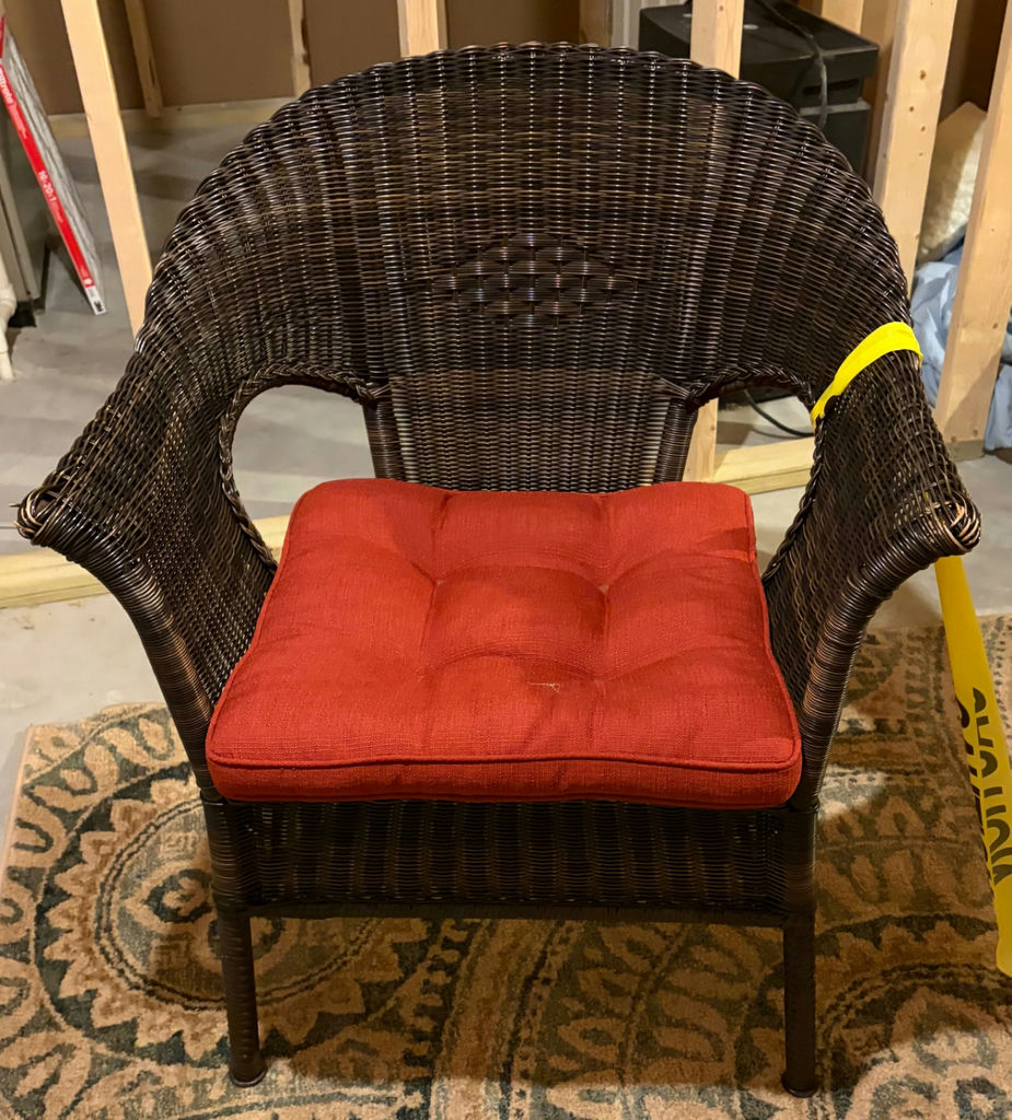 Wicker Chair with Cushion - image 1 of 1