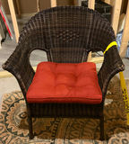 Wicker Chair with Cushion - thumbnail 1 of 1