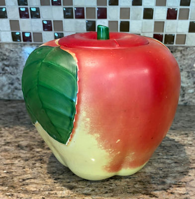 Vintage Apple Cookie Jar - Image 1 of 3
