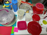 Assorted Plastic Kitchen Storage and Housewares - thumbnail 1 of 9
