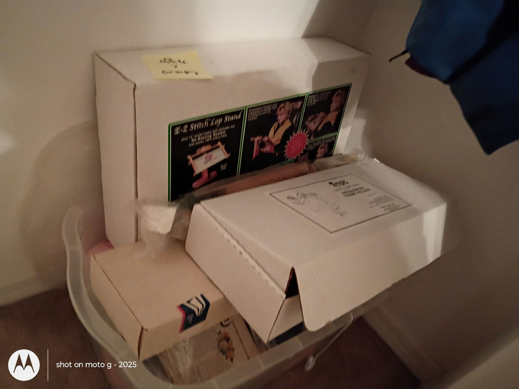 E-Z Stitch Lap Stand and Knitting Supplies - image 8 of 8