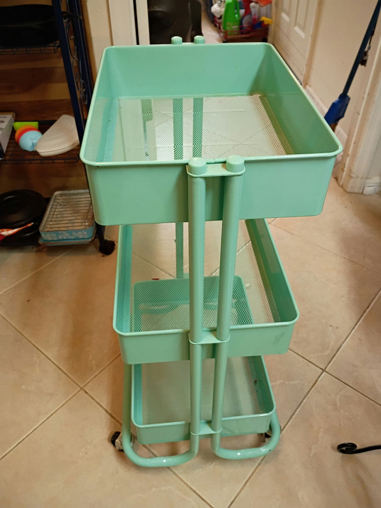 Three-Tier Rolling Storage Cart - image 4 of 5