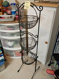 Three-Tier Metal Hanging Basket Stand - thumbnail 2 of 3