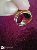 Gold 14k Ring with Blue Stone - thumbnail 5 of 6