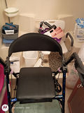 Rolling Walker With Seat and Bathroom Care Items - thumbnail 1 of 4