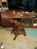 Wooden Library Step Stool Chair - thumbnail 1 of 4