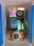Craft Storage Bins with Beads, Bags, Tape, and Craft Supplies - thumbnail 5 of 6