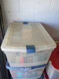 Collection of Audiobook Cassette Tapes in Storage Bins - thumbnail 3 of 8