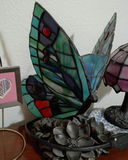 Decorative Lamps, Glass Container, Butterfly Light, and Framed Heart Decor - thumbnail 5 of 6