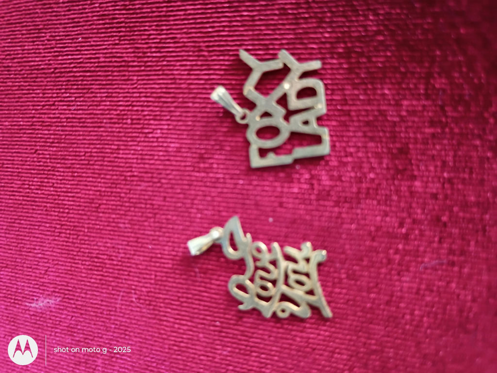 Two Script Letter Pendants - image 2 of 4