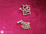 Two Script Letter Pendants - thumbnail 2 of 4