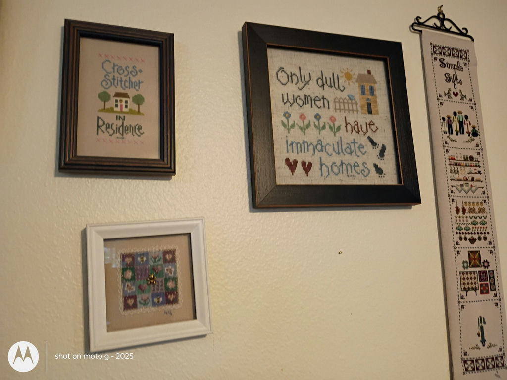 Collection of Framed Cross-Stitch and Needlework Wall Art - image 5 of 6
