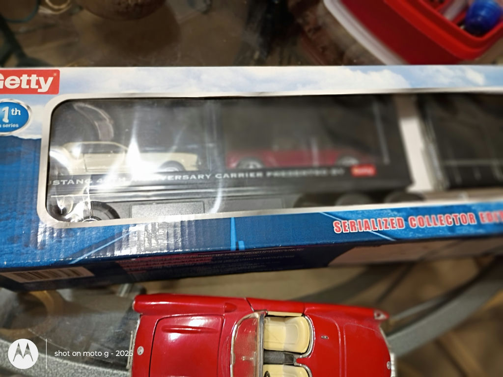 Die-Cast Model Cars and Mustang Carrier Trailer Set - image 2 of 3