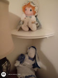 Decorative Dolls, Framed Wall Art, Radio, and Storage Cart - thumbnail 1 of 4