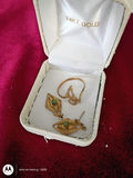14KT Gold Ring and Matching Dangle Earrings - thumbnail 4 of 6