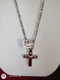 Stainless Steel Cross Pendant Necklace - thumbnail 2 of 6