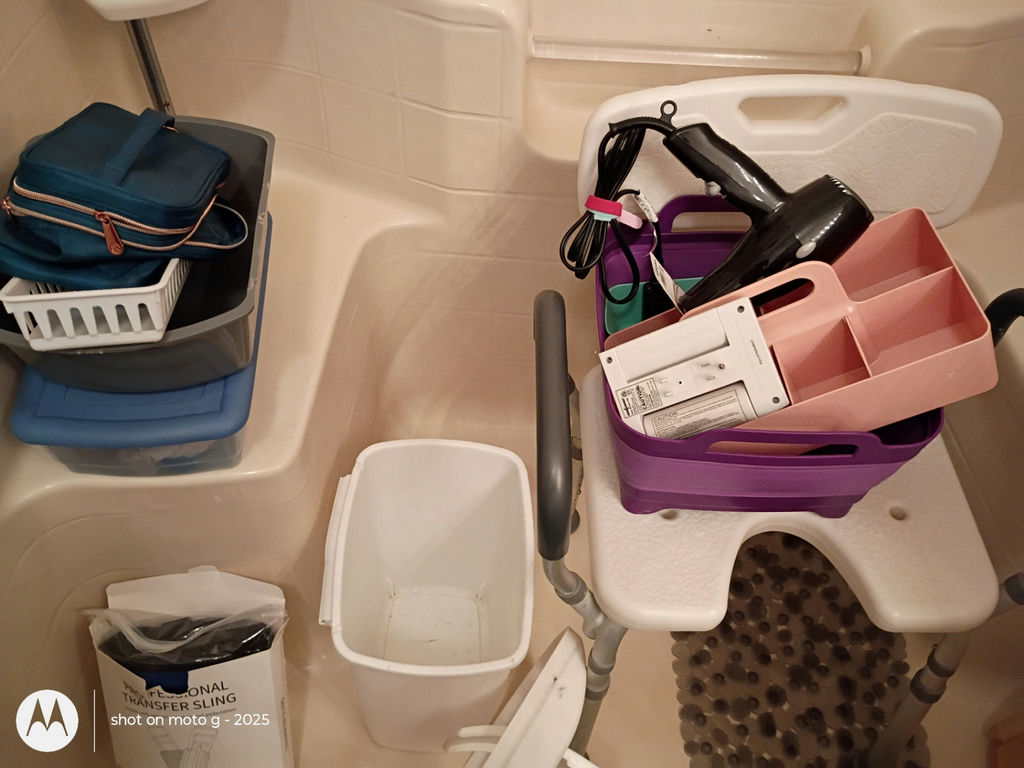 Rolling Walker With Seat and Bathroom Care Items - image 3 of 4