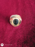 Gold 14k Ring with Blue Stone - thumbnail 3 of 6