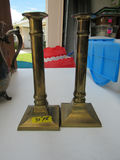 Silver-Tone Tea Service Pieces, Brass Candlesticks, and Metal Mugs - thumbnail 5 of 5