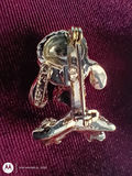 Gold-Tone Animal-Themed Jewelry Pins and Earrings - thumbnail 2 of 4