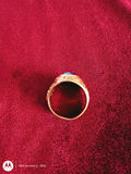 Gold 14k Ring with Blue Stone - thumbnail 2 of 6