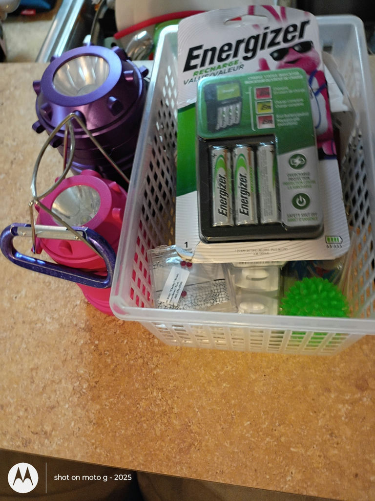 Emergency Weather Radio, Cordless Phone System, Lanterns, and Battery Charger Set - image 3 of 4