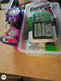 Emergency Weather Radio, Cordless Phone System, Lanterns, and Battery Charger Set - thumbnail 3 of 4