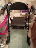 Rolling Walker With Seat and Bathroom Care Items - thumbnail 2 of 4