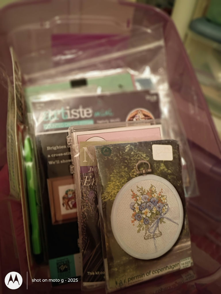Assorted Embroidery and Craft Supplies in Storage Containers - image 9 of 11