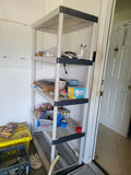 Five-Tier Plastic Storage Shelving Unit - thumbnail 1 of 1
