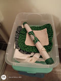Plastic Storage Bins with Assorted Craft Supplies and Small Household Items - thumbnail 5 of 7