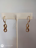 14K Gold Infinity Drop Earrings - thumbnail 4 of 6