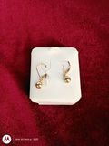 14K Gold Concave Hoop Earrings - thumbnail 1 of 4