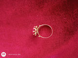 14K Gold Ring with Red Stone and Jewelry Box - thumbnail 4 of 8