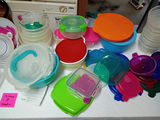 Assorted Plastic Food Storage Containers and Bowls - thumbnail 1 of 14