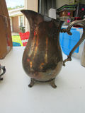 Silver-Tone Tea Service Pieces, Brass Candlesticks, and Metal Mugs - thumbnail 3 of 5