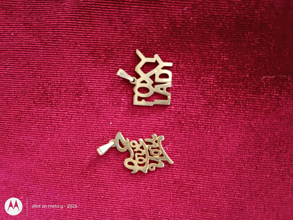 Two Script Letter Pendants - image 3 of 4