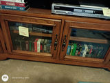 Assorted VHS Tapes, DVDs, and Media Storage Cabinet - thumbnail 2 of 8