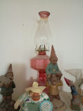 Decorative Figurines, Glass Lamp, Picture Frame, and Ceramic Pitchers - thumbnail 3 of 7