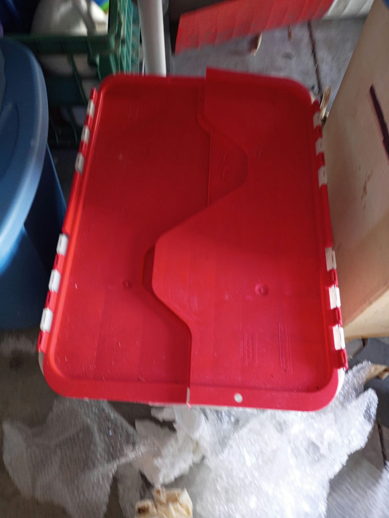 Storage Tote with Christmas Ornaments and Holiday Decorations - image 2 of 2