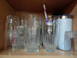 Assorted Glassware, Serving Trays, and Travel Mugs - thumbnail 1 of 5