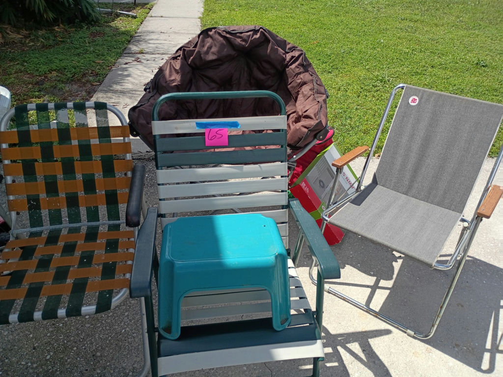 Outdoor Chairs and Cushioned Seat - image 1 of 2